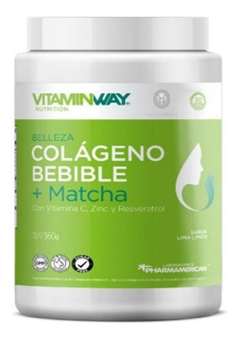 Colageno Bebible+resveratrol+matcha+vit C + Zinc X 360 Grs