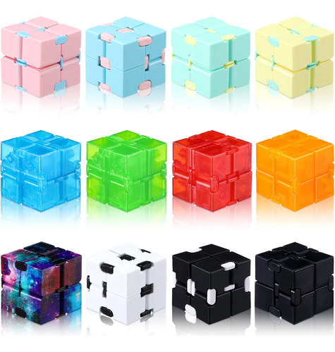 Cubo Infinito 12 Piezas Mini Bloques De Cubos Mini Cubo Jugu