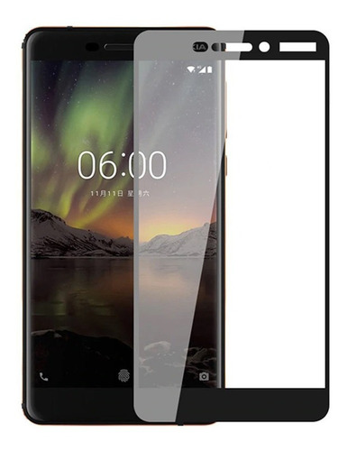 Vidrio Protector Templado Full Glue Para Nokia 6.1