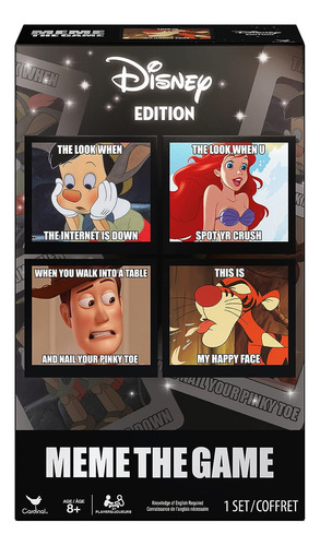 Spin Master Games Meme The Game, Disney Version Funny Cards