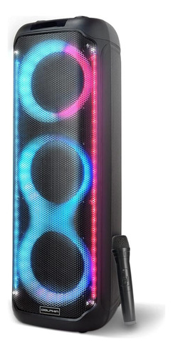 Altavoz Karaoke Portátil Triple Woof 8 Led Bluetooth Dolphin