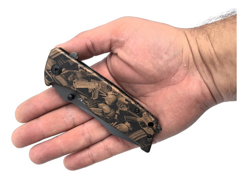 Navaja Cuchillo Buck Rescate X58 Rompe Cristal Hoja 8 Cm