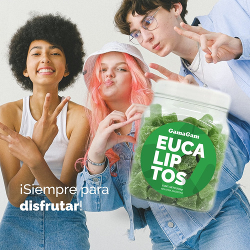 Gomitas Eucaliptos Pote De Golosinas 500gr