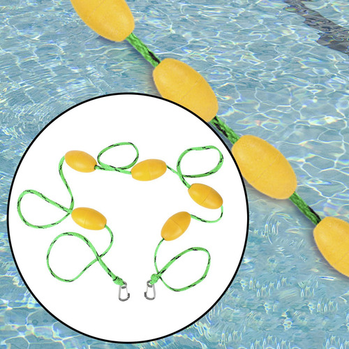 Cuerda Flotante Para Piscina De 5m Con Ganchos, Juego