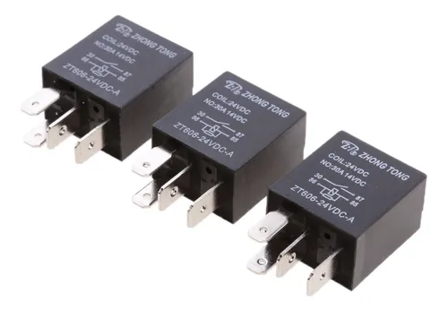 comprar 3pcs Spst Relés Con Enchufe Arnés De 4 Pin 24v 30a Para
