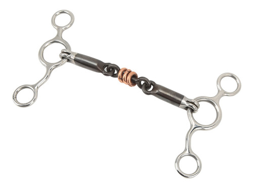 Boquilla Horse Gag Snaffle De Acero Inoxidable Y Latón De 14