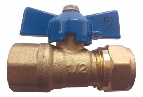 Válvula De Agua 1/2  Hembra X 1216 Pealpe Azul De Calentador