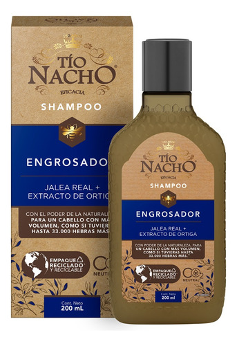 Tio Nacho Shampoo Engrosador Jalea Real+ortiga 200ml