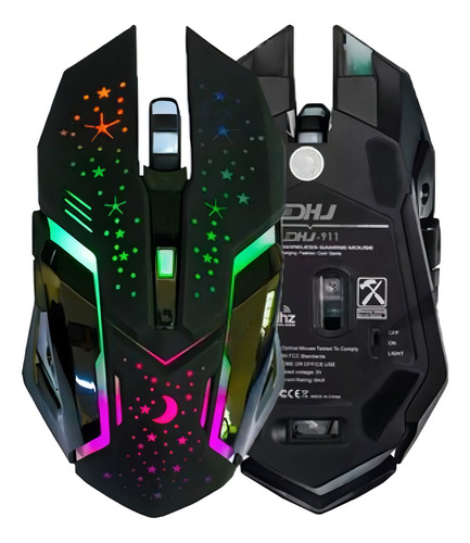 Mouse Gamer Weibo Wb-911 Retroiluminado3200dpi Inalambrico C