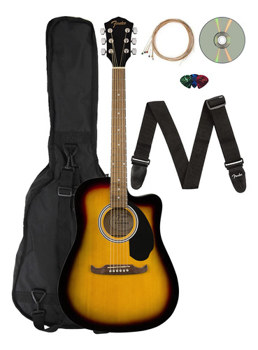 Fender Fa-125ce Conjunto Guitarra Electroacustica Rayo Sol