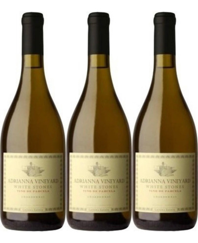 Caja X3 Adrianna Vineyard White Stones Chardonnay 2020 Vino