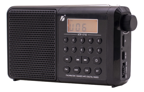 Radio Portatil Compacta Portable Fm / Am Recargable Mp3 Y Bt