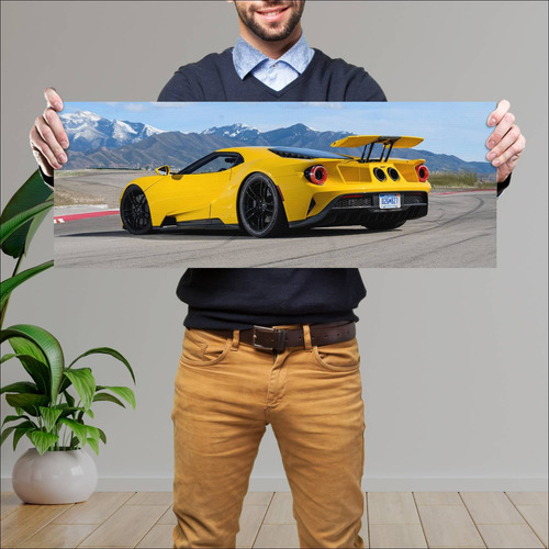 Cuadro 30x80cm Auto 2017 Ford Gt Auto 211