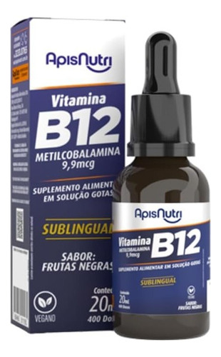 Suplemento De Vitamina B12 Gotas 20ml - Apisnutri