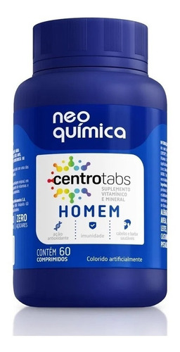 Vitaminas Neo Química Homem Com 60 Comprimidos Sabor Without flavor