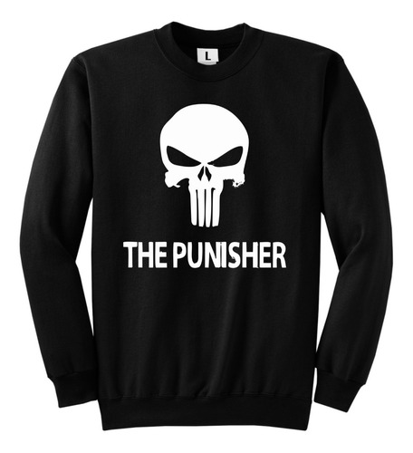 Buzo Clasico The Punisher - Logo Clasic - Friza Premium 