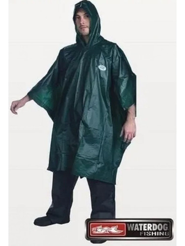 Imagen 3 de 6 de Capa Poncho Impermeable Waterdog Piloto 0,32mm Lluvia Agua