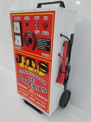 Imagem 6 de 10 de Carregador De Bateria Automotivo 50a C/ Aux. Partida Jts-002