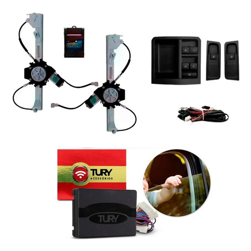 Kit Vidro Eletrico Tras Onix Joy 2017 A 2020 + Mód. Tury