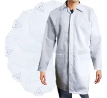 Comprar 20 Batas De Laboratorio Unisex Gabardina Algodón 28 A 42