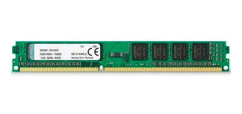 Imagen 1 de 2 de Memoria RAM ValueRAM color verde 4GB 1 Kingston KVR16N11S8/4WP