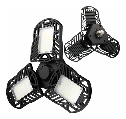 2 Pack Led Garage 60w Deformable Ceiling With 3 Adjustable