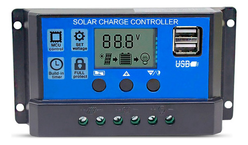 Regulador De Carga 20 Amper Para Panel Solar Controlador