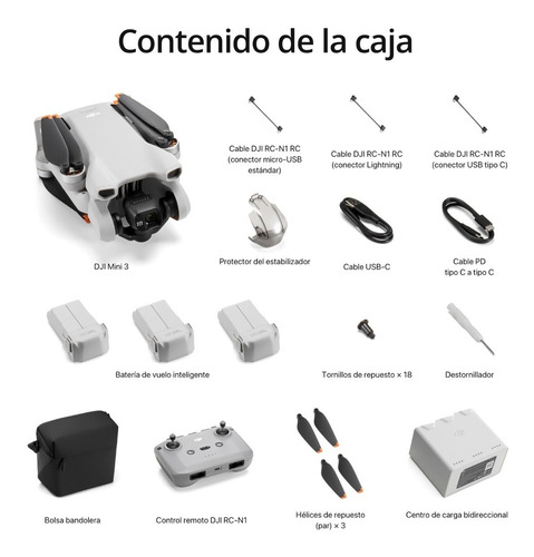 Imagen 5 de 6 de Drone Dji Mini 3 Fly More Combo Plus