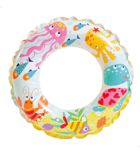 Intex Salvavidas De Anillo Inflable Infantil Circular De Divertidos Animales 51 Cm | 56205