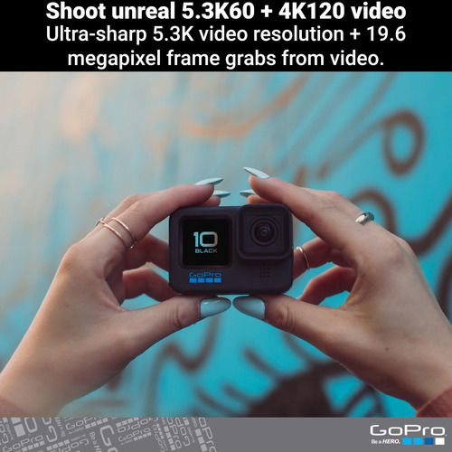 Cámara De Acción Gopro Hero10 Black Waterproof 5.3k60 Video