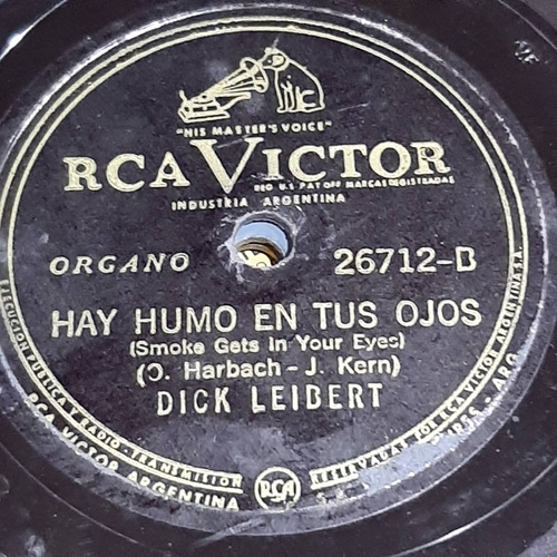 Pasta Dick Leibert Rca Victor C220