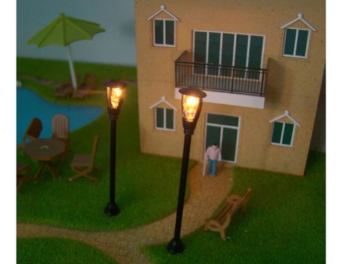 12 Farol Arbotante Maqueta Modelo Diorama Mod3 Esc 1:100