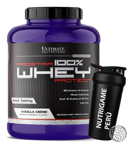 Prostar 100% Whey  5lb +shaker Proteina Whey - Tienda Fisica