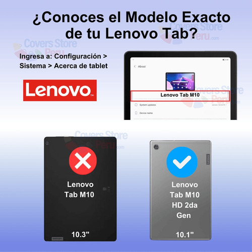 Combo Funda De Lenovo M10 2d Gen Tb X306x 360° Negro + Mica