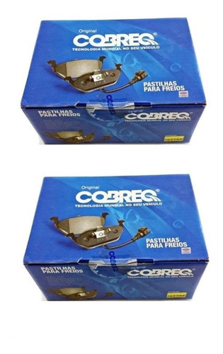 Kit Pastilha Dianteira E Traseira Cobreq Corolla 2015 A 2019