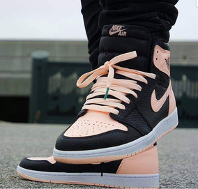 jordan 1 preto e rosa