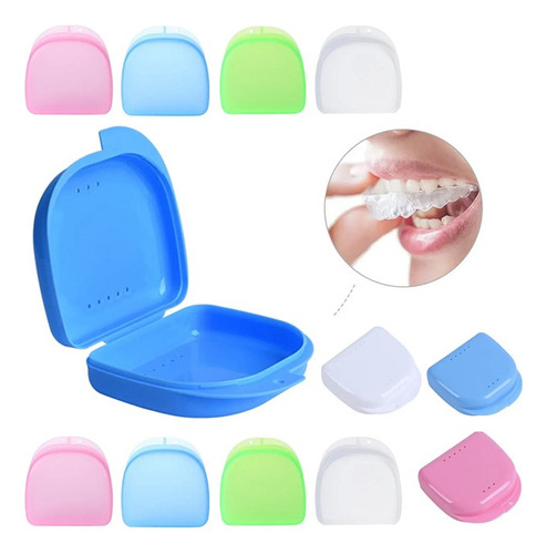 Pack 12 Caja Prótesis Dental Ortodoncia Unidad Plano