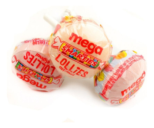 3-pack Paleta Mega Smarties Lollies Original 31g C/u Import