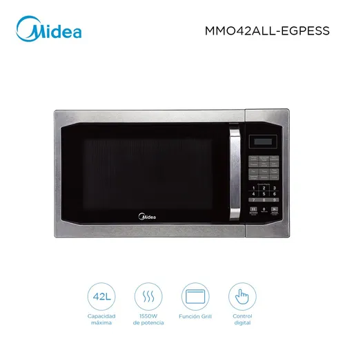 Horno Microondas Con Grill 42l Midea Inox Mmo42allegpe