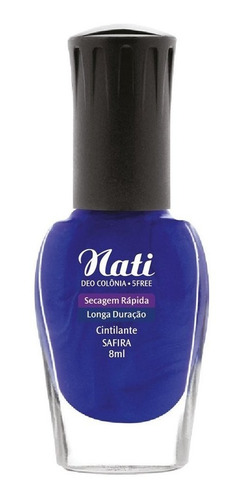 Imagem 2 de 2 de Esmalte Nati 5free - Safira - 8 Ml - Kit Com 6 Frascos