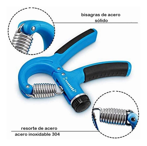 Imagen 4 de 8 de Hand Grip Pro Regulable Fitness Muñeca / Antebrazo Fuerza