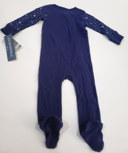 Mameluco Pijama Bebe Niño, 12 Meses Azul Nuevo 100% Algodón