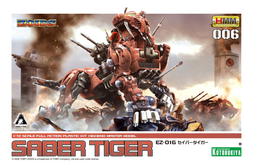 Hmm-006 Saber Tigre 1 72 Escala  Kotobukiya Co Ltd 