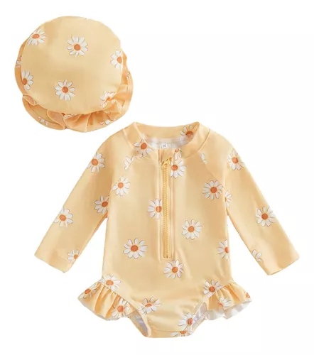 Traje De Baño Niña Shein