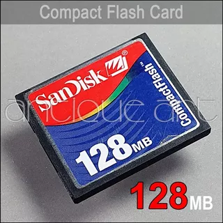 A64 Tarjeta Compact Flash 128mb Cf Sandisk Memory Card