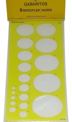 Plantilla Staedtler Elipses Trident 45