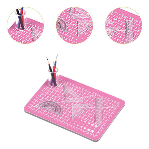 Reglas En Miniatura Para Casa De Muñecas A Escala Rosa