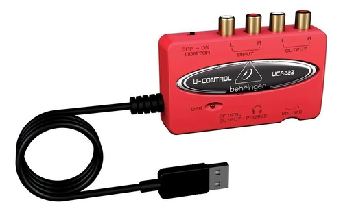 Behringer Uca222 Interfaz Audio Usb 2 Entradas 2 Salidas