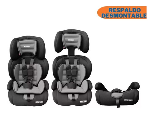 Imagen 8 de 9 de Butaca Booster Elevador Para Auto Mega Baby 3 En 1 9-36 Kg