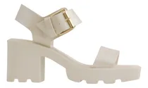 Comprar Sandalias Casuales Mujer Capa De Ozono 634904 Tacón Latte